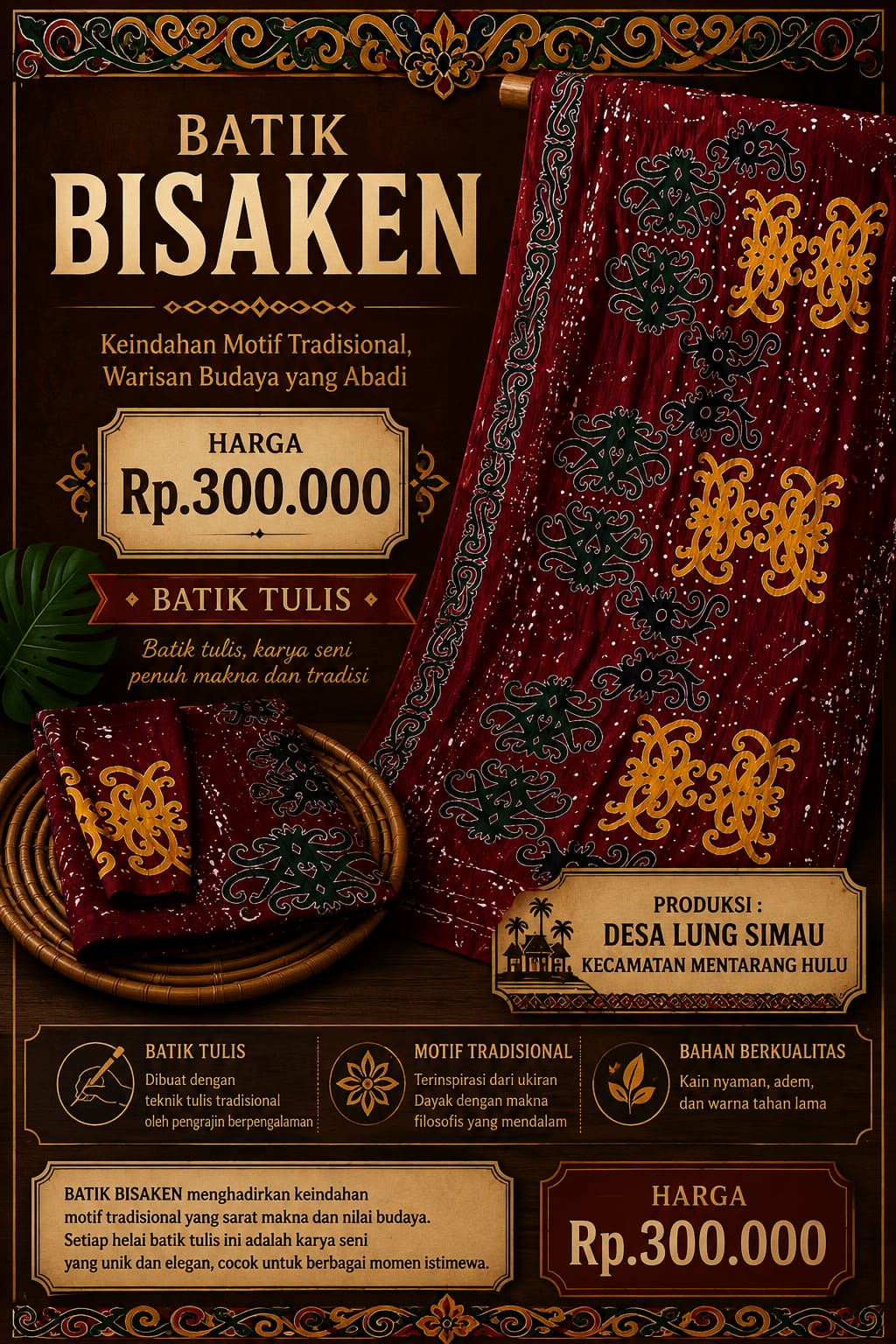 Batik Bisaken Lung Simau